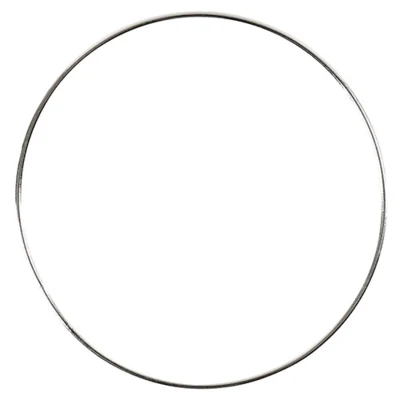 Metalring, Sølv, 1,5 mm, 7 cm, 10 stk