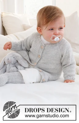 42-9 Little Pearl Cardigan by DROPS Design