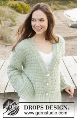 241-5 Scottish Thistle Cardigan by DROPS Design