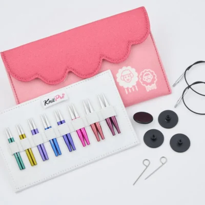 KnitPro Zing Mini Udskiftelige Rundpindesæt, 5 cm
