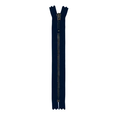 YKK Fast Lyslås Antik Messing 4 mm 17 cm